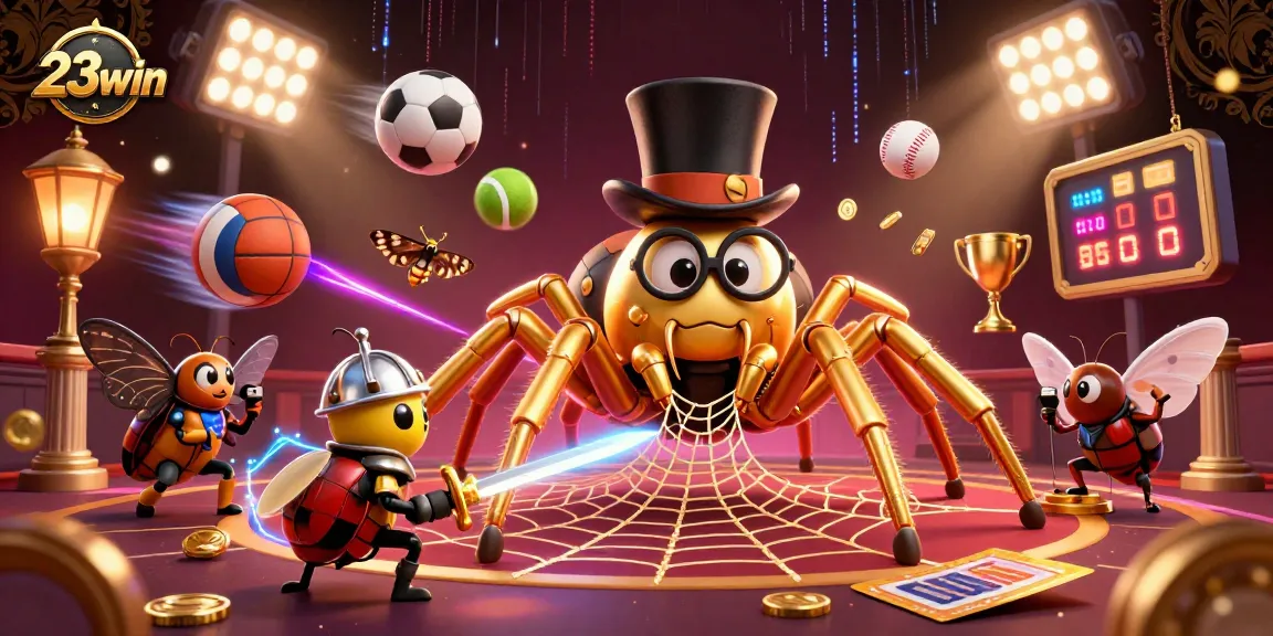 Experience the thrilling excitement of 23win sports betting with dynamic elements and vibrant visuals.
