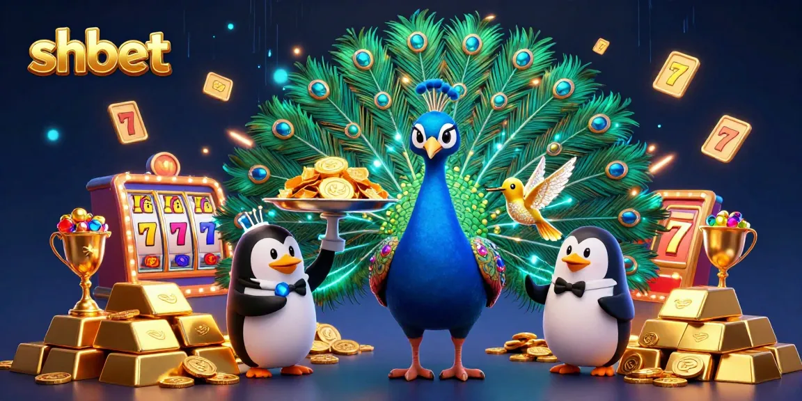 Spin and win at shbet with an ultra-detailed scene of 3D characters celebrating casino fun amidst piles of gold and gems.