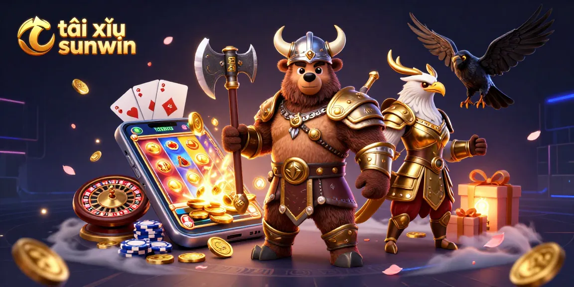 Engage in thrilling tài xỉu sunwin gameplay with dynamic characters and colorful gaming elements.