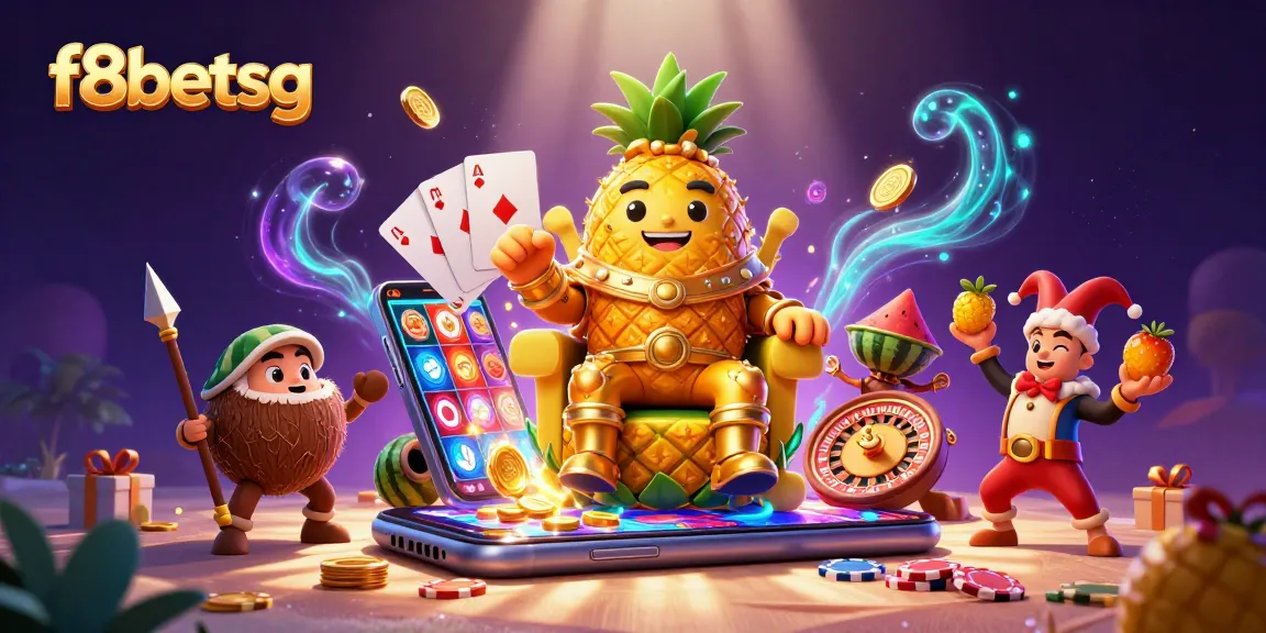 Experience the excitement of f8betsg with vibrant 3D casino elements celebrating winning strategies