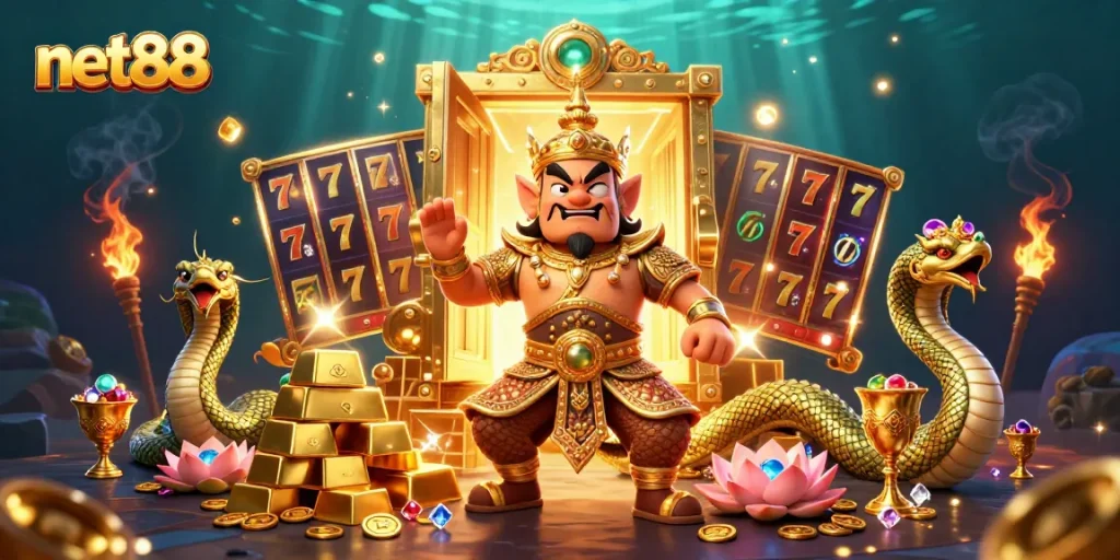 Play casino games with net88 where the yaksha guardian and gold treasures await!
